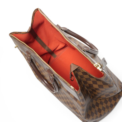 LOUIS VUITTON 2005 Damier Greenwich PM Boston bag Brown WS27113