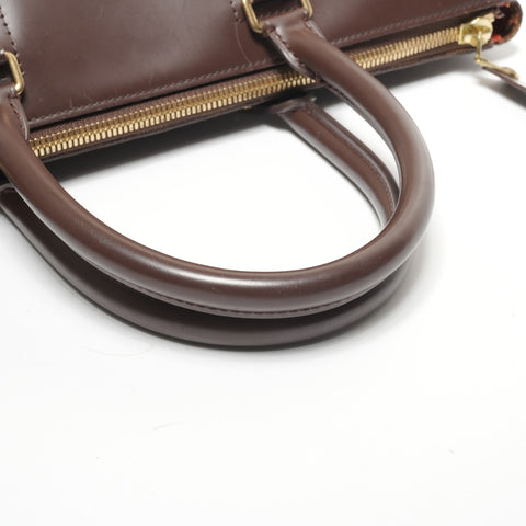 LOUIS VUITTON 2005 Damier Greenwich PM Boston bag Brown WS27113