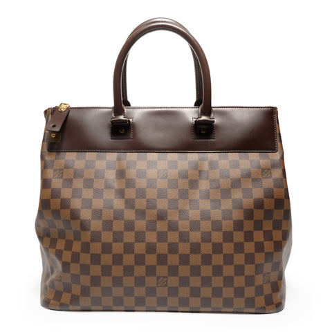 LOUIS VUITTON 2005 Damier Greenwich PM Boston bag Brown WS27113