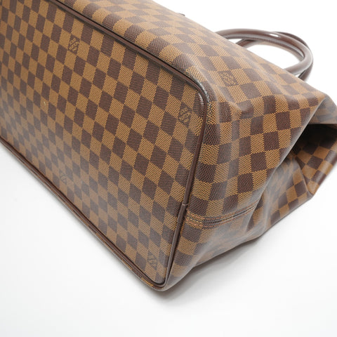 LOUIS VUITTON 2005 Damier Greenwich PM Boston bag Brown WS27113