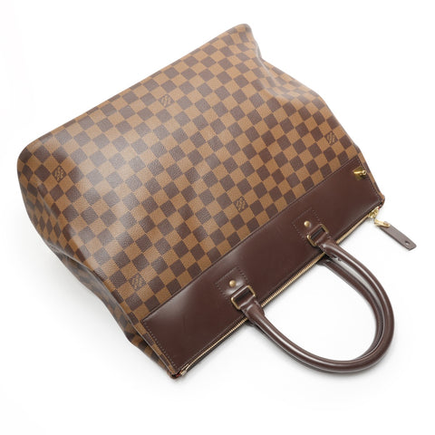 LOUIS VUITTON 2005 Damier Greenwich PM Boston bag Brown WS27113