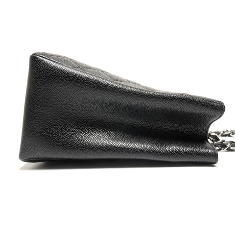 CHANEL Large COCO Mark GST Matelass Caviar Tote, Series 19 Tote Bag black WS27114