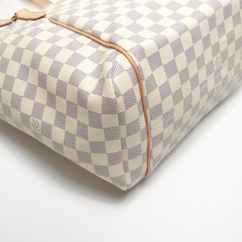 LOUIS VUITTON 2009 Totally MM Damier Tote Bag white WS27116