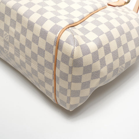 LOUIS VUITTON 2009 Totally MM Damier Tote Bag white WS27116