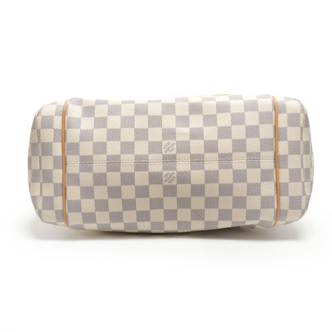 LOUIS VUITTON 2009 Totally MM Damier Tote Bag white WS27116