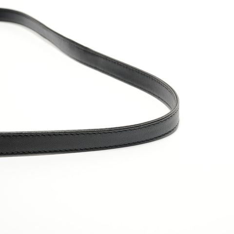 Christian Dior Lady Dior Cannage Stitch 2way Metal Silver Handbag black WS27118