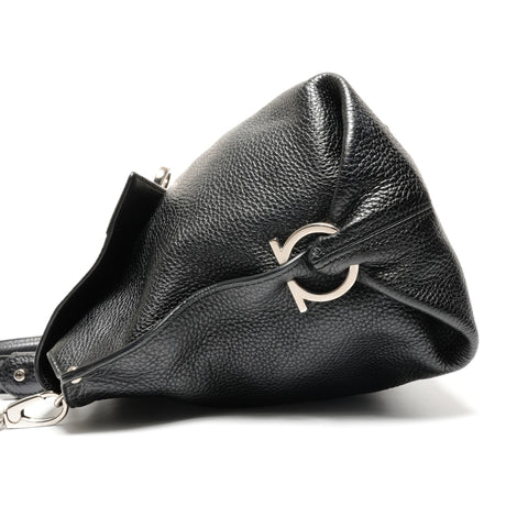 Salvatore Ferragamo Gancini 2way Handbag black WS27119