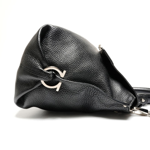 Salvatore Ferragamo Gancini 2way Handbag black WS27119