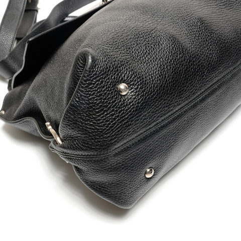 Salvatore Ferragamo Gancini 2way Handbag black WS27119