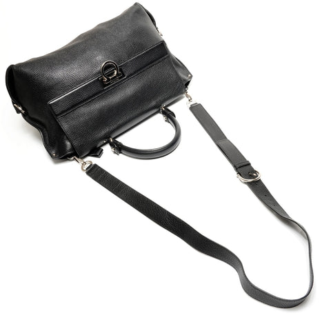 Salvatore Ferragamo Gancini 2way Handbag black WS27119