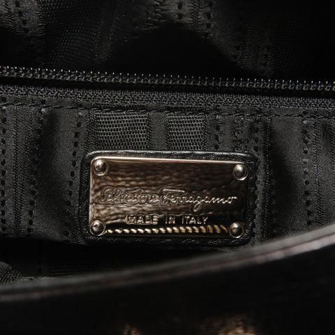 Salvatore Ferragamo Gancini 2way Handbag black WS27119
