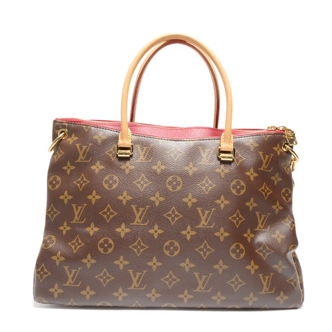 LOUIS VUITTON 2015 Monogram Pallas Handbag Brown WS27120