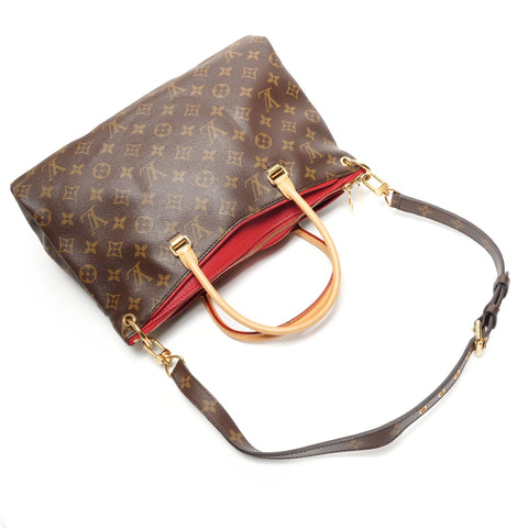 LOUIS VUITTON 2015 Monogram Pallas Handbag Brown WS27120