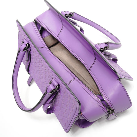 BOTTEGAVENETA INTRECCIATO Monaco Bag Handbag purple WS27124