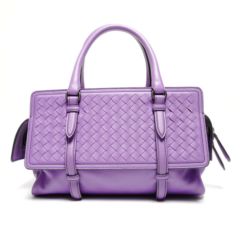 BOTTEGAVENETA INTRECCIATO Monaco Bag Handbag purple WS27124