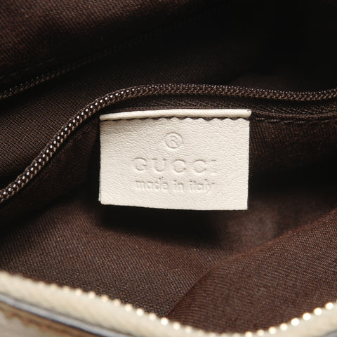 GUCCI GG Canvas Abbey Hobo Handbag Brown WS27127