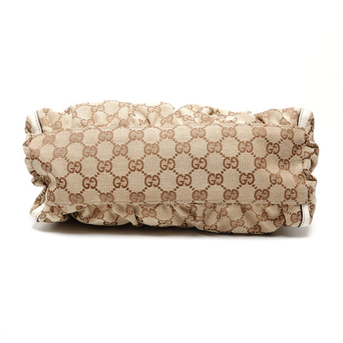 GUCCI GG Canvas Abbey Hobo Handbag Brown WS27127