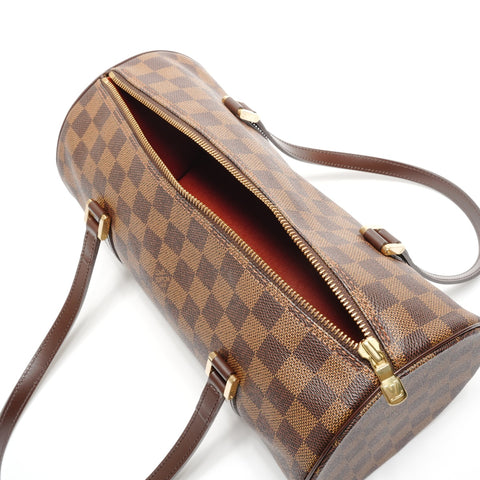LOUIS VUITTON Damier Papillon 30 2005 with pouch Shoulder Bag Brown WS27128