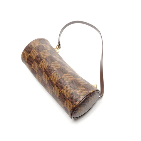 LOUIS VUITTON Damier Papillon 30 2005 with pouch Shoulder Bag Brown WS27128