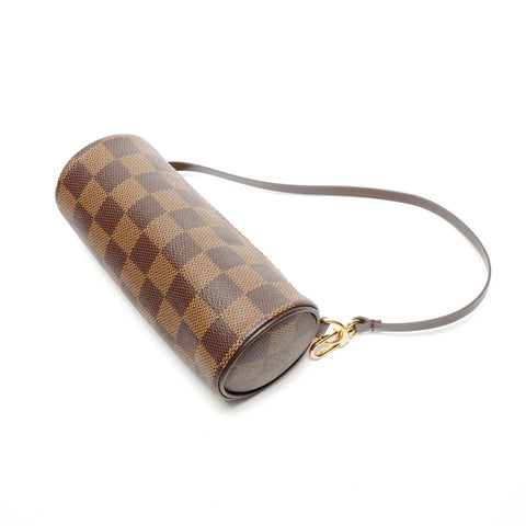 LOUIS VUITTON Damier Papillon 30 2005 with pouch Shoulder Bag Brown WS27128