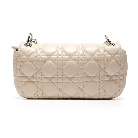 Christian Dior Dior Caro Cannage Off Beige Shoulder Bag beige WS27129