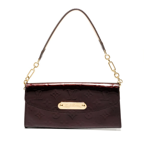 LOUIS VUITTON 2007 Monogram Vernis Sunset Boulevard Shoulder Bag purple WS27130