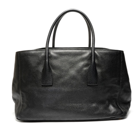 PRADA Leather Vitello Dyno Tote Bag black WS27132