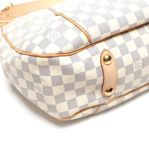 LOUIS VUITTON 2010 Damier Galliera PM Shoulder Bag white WS27133