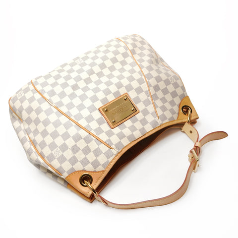 LOUIS VUITTON 2010 Damier Galliera PM Shoulder Bag white WS27133
