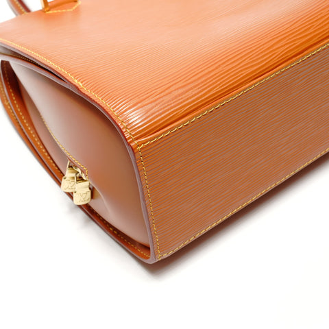 LOUIS VUITTON 1998 Pont Neuf Epi Handbag Brown WS27135