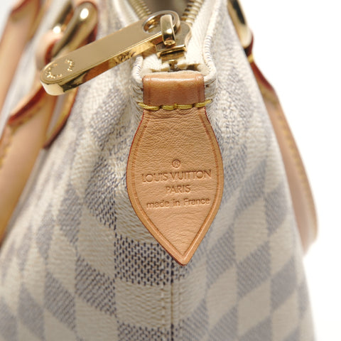 LOUIS VUITTON 2008 Damier Azur Saleya PM Handbag white WS27136