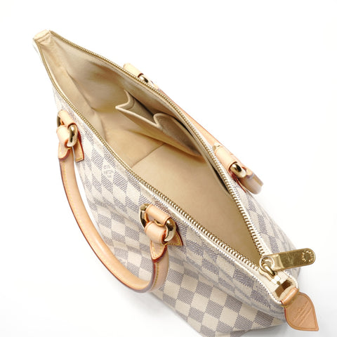 LOUIS VUITTON 2008 Damier Azur Saleya PM Handbag white WS27136