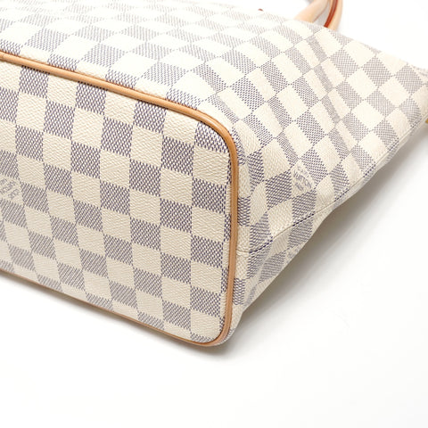 LOUIS VUITTON 2008 Damier Azur Saleya PM Handbag white WS27136