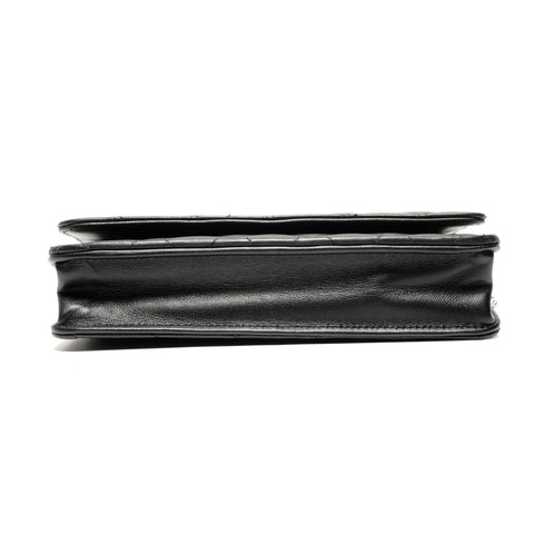 CHANEL Matelasse Chain Wallet with IC Plate Shoulder Bag black WS27138