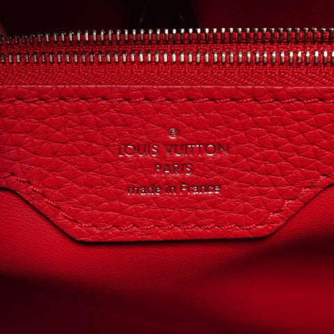LOUIS VUITTON 2017 Capucines MM Handbag Red WS27139
