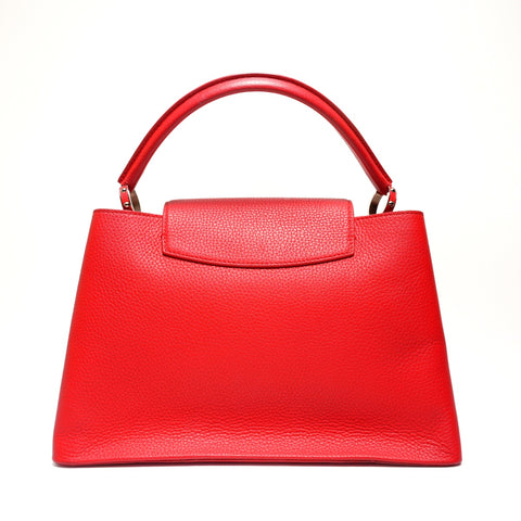 LOUIS VUITTON 2017 Capucines MM Handbag Red WS27139