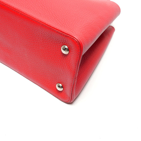 LOUIS VUITTON 2017 Capucines MM Handbag Red WS27139