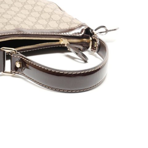 GUCCI GG Supreme One Shoulder Bag PVC Shoulder Bag Brown WS27140