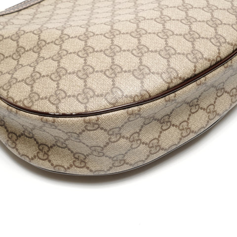 GUCCI GG Supreme One Shoulder Bag PVC Shoulder Bag Brown WS27140
