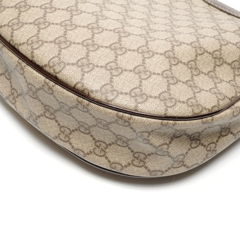 GUCCI GG Supreme One Shoulder Bag PVC Shoulder Bag Brown WS27140