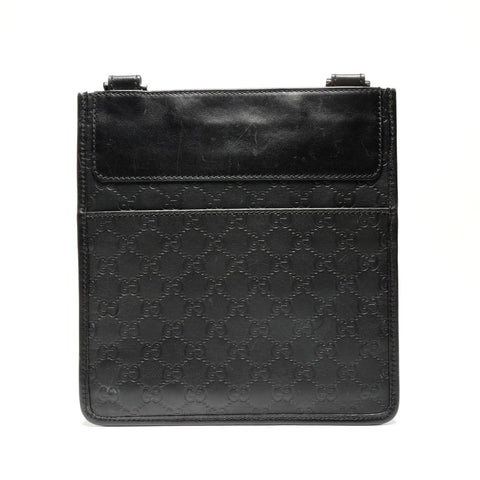 GUCCI Guccissima GGssima leather Shoulder Bag black WS27142