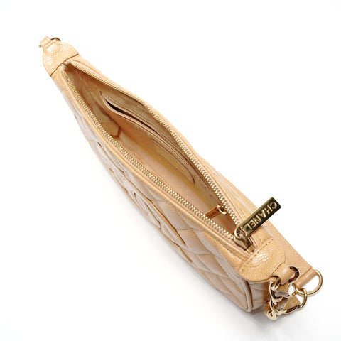 CHANEL No. 9 2004-2005 Caviar Skin COCO Mark One Shoulder Bag Shoulder Bag beige WS27144