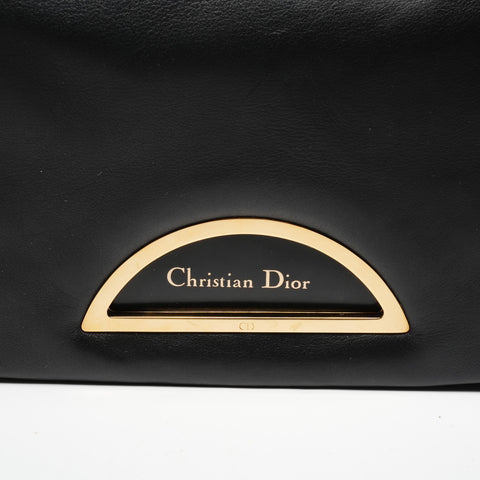 Christian Dior Marispearl Leather Shoulder Bag black WS27145