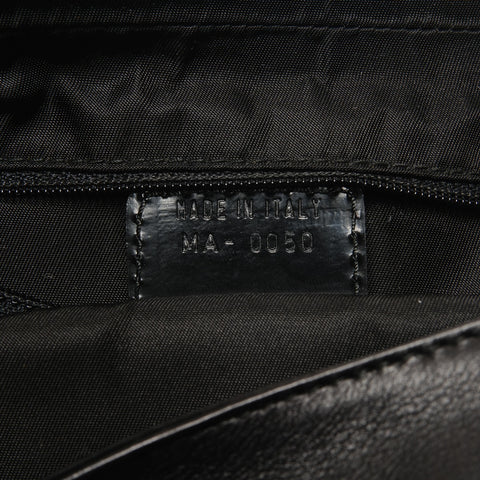 Christian Dior Marispearl Leather Shoulder Bag black WS27145