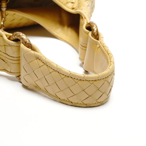BOTTEGAVENETA INTRECCIATO Hobo Shoulder Bag yellow WS27146