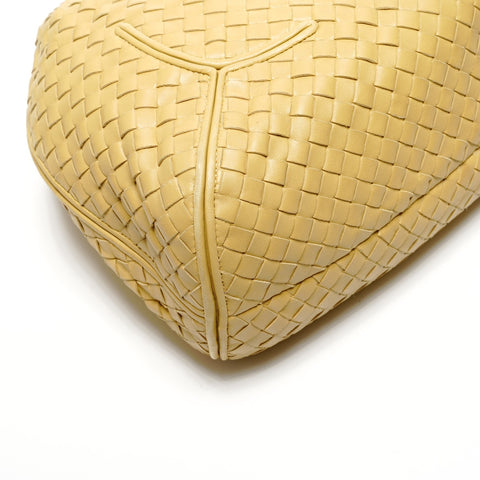 BOTTEGAVENETA INTRECCIATO Hobo Shoulder Bag yellow WS27146
