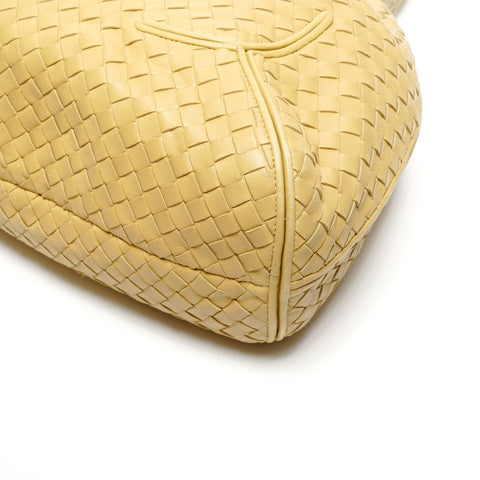BOTTEGAVENETA INTRECCIATO Hobo Shoulder Bag yellow WS27146