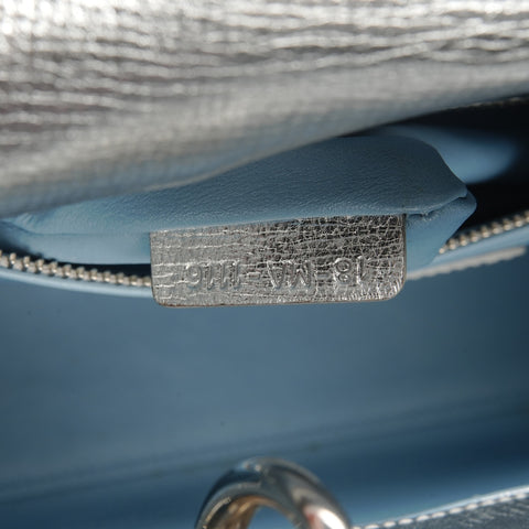 Christian Dior My Lady Dior Silver Metal Shoulder Bag Silver WS27147
