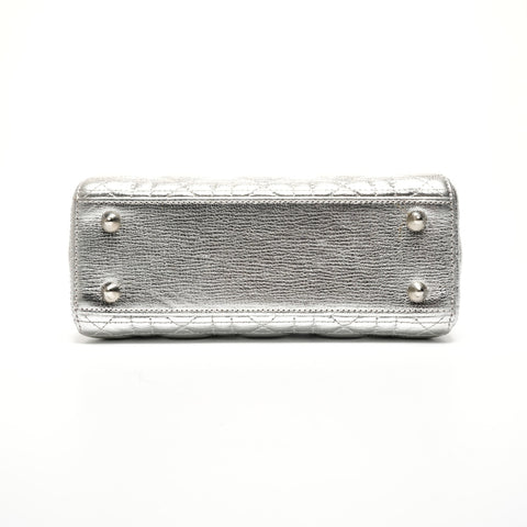 Christian Dior My Lady Dior Silver Metal Shoulder Bag Silver WS27147