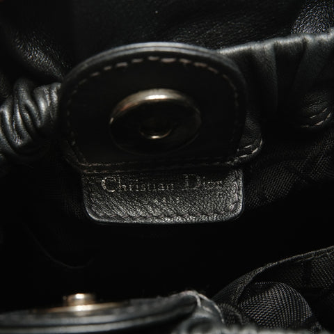 Christian Dior Marispearl Leather Handbag gray WS27148